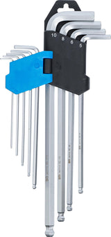L tipo raktų rinkinys | ilgas tipas | Hex šešiakampis / hex šešiakampis su šarnyru 1,5 - 10 mm | 9 vnt. (790)