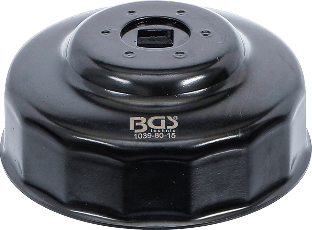 Lėkštelė tepalo filtrui | 15-kampų | Ø 80 mm | Honda, Mazda, Nissan, Opel (1039-80-15)