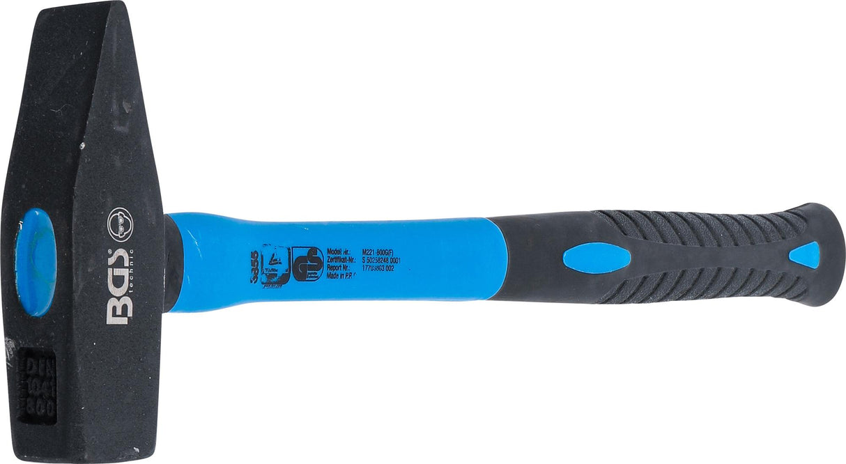 Plaktukas | stiklo pluošto rankena | DIN 1041 | 800 g (3855)