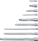 Ilgintuvų rinkinys | šarnyriniai | 6.3 mm (1/4") / 10 mm (3/8") / 12,5 mm (1/2") | 9 vnt. (6113)