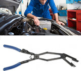 Replės įvairaus tipo žarnų sąvaržoms | dvigubas šarnyras / lenktos | 0 - 50 mm | 430 mm (SK2517)