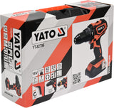 Akumuliatorinis smūginis gręžtuvas / suktukas bešepetėlinis, LI- ION 18V 2,0AH (YT-82796)