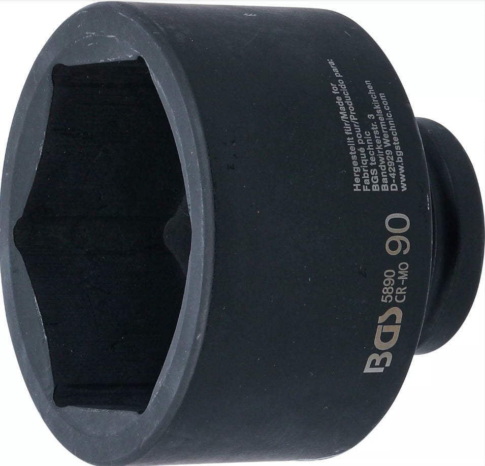 Smūginė galvutė šešiakampė | 25 mm (1") | 90 mm (5890)