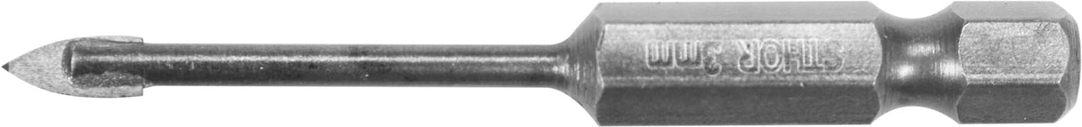 Grąžtas stiklui ir keramikai | 6.3 mm (1/4") galu | 3 mm (21700)