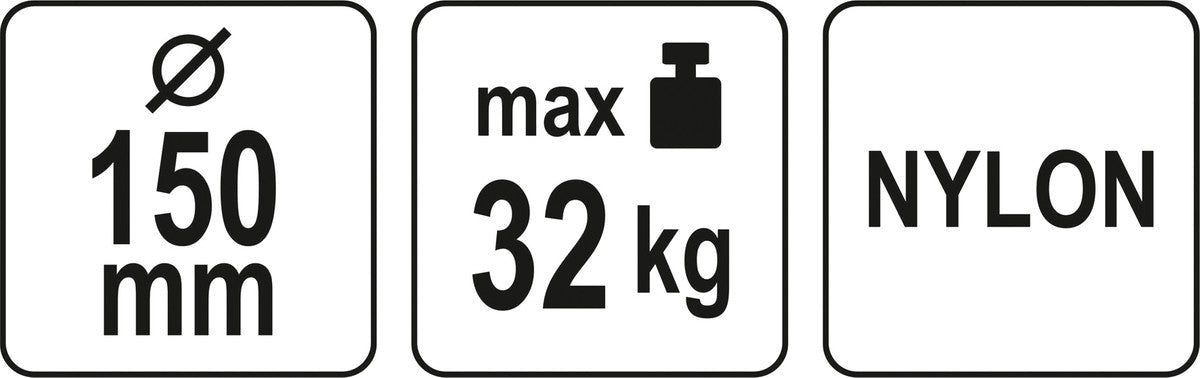 Prisisiurbiantis kėliklis | ypač stiprus | 32 kg / Ø 150 mm (YT-37223)