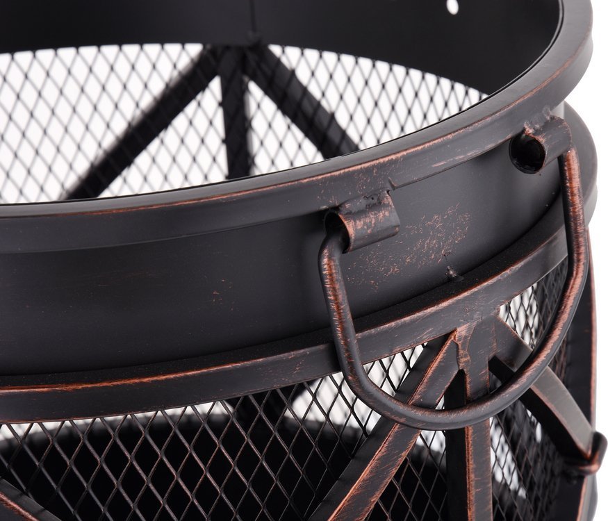 Židinys / laužavietė | nešiojama | juodas plienas | 42 cm (99702)