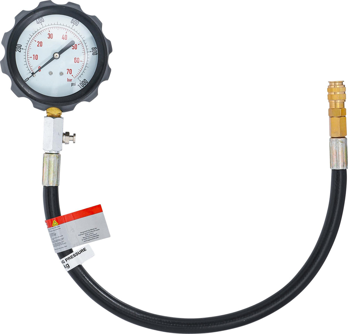 Dyzelinis kompresijos matuoklis su žarna iš rinkinio BGS 8008 (8008-1)