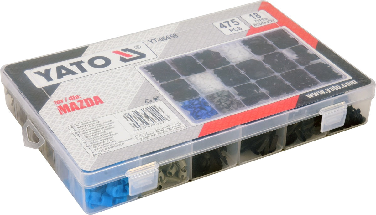 Automobilinis klipsų asortimentas Mazda | 475 vnt. (YT-06658)