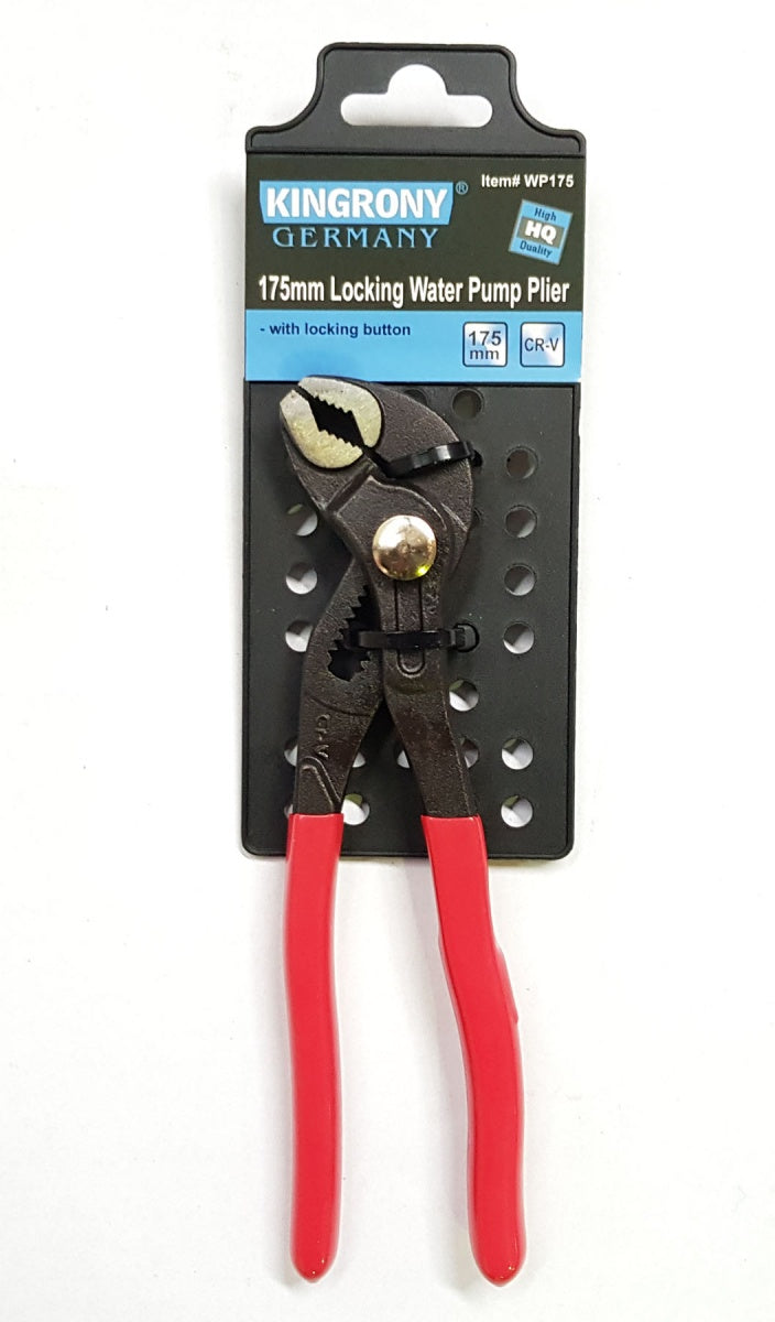 Santechninės replės | fiksuojamos mygtuku | 175 mm (WP175)