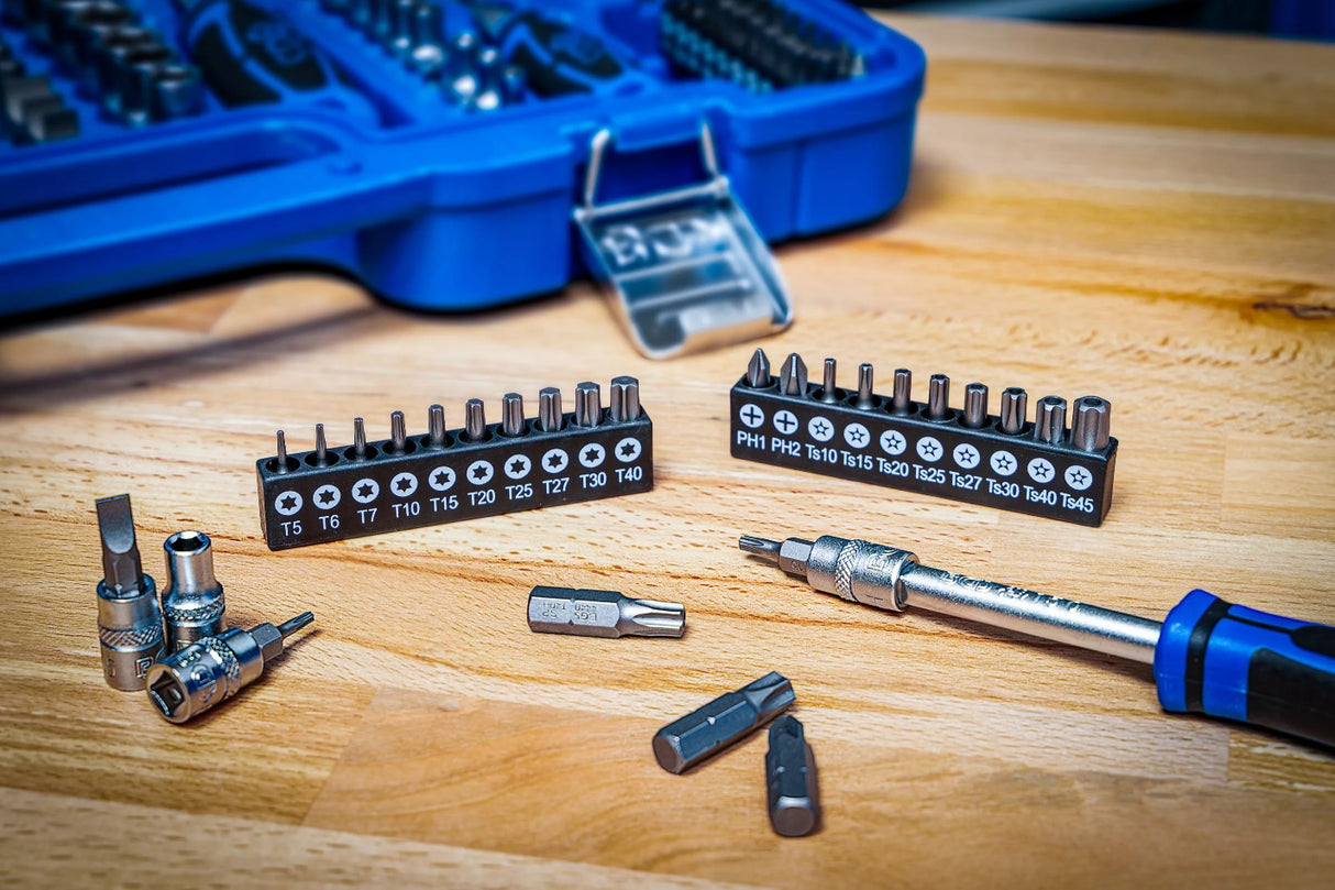 Galvučių rinkinys | 6.3 mm (1/4") / 10 mm (3/8") / 12,5 mm (1/2") | 192 vnt. (2243)