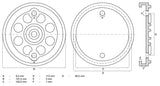 Guminis padas | auto keltuvams | Ø 120 mm (7053)