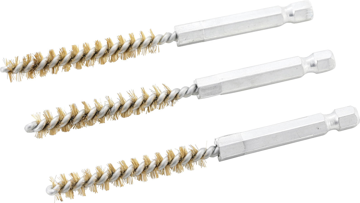 Žalvariniai šepečiai vamzdeliams | 8 mm | 6,3 mm (1/4") | 3 vnt. (3078-8-M)