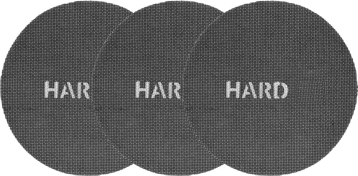 Šlifavimo tinklelis apvalus | kietas | dulkėms pralaidus veliūras | 225 mm / P120 | 3 vnt. (YT-84583)