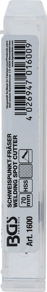 Grąžtas kontaktiniams taškams nugręžti | 70 mm (1600)