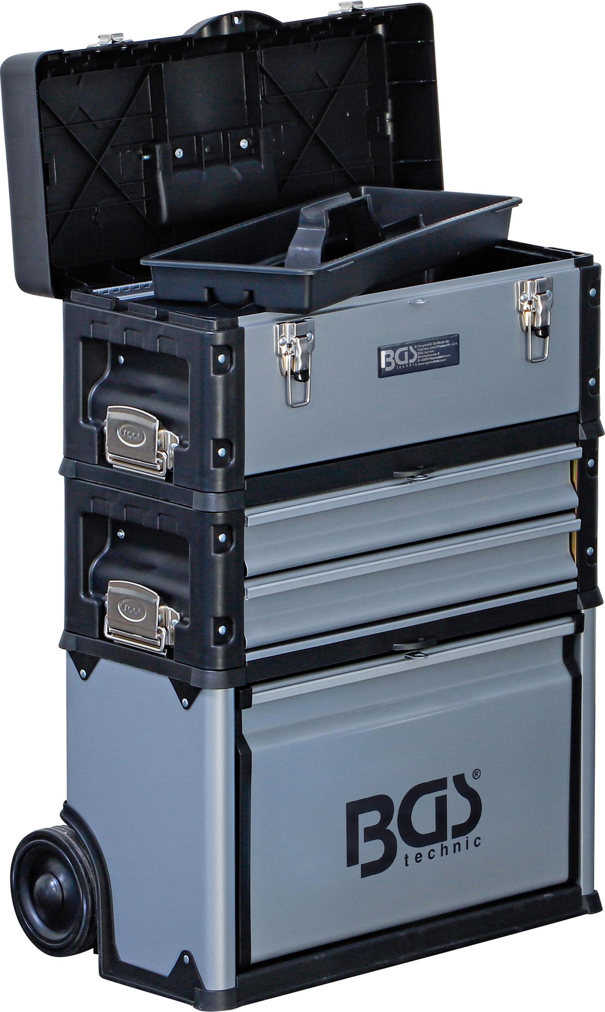 Dėžė įrankiams ant ratukų | su įrankiais | 111 vnt. (15506)