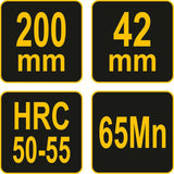 Oblius metalinis | peilis 42 mm | 200 mm (25886)