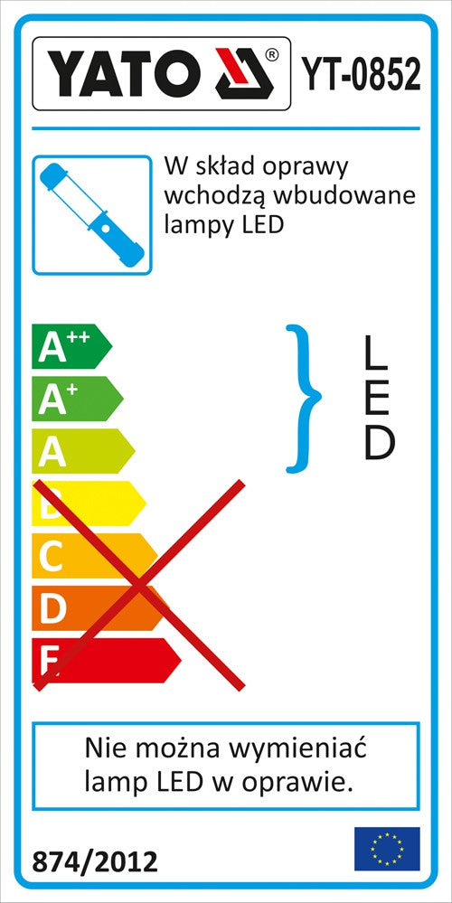 WORK LAMP RECHARGEABLE | 60+1 LED (YT-0852)