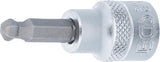 Antgalis įpresuotas į galvutę | 10 mm (3/8") | hex šešiakampis su šarnyru 6 mm (5114)