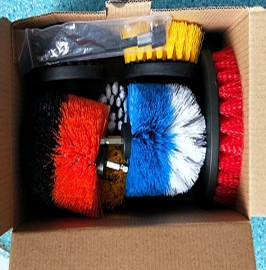 Šepečių rinkinys su Hex 6.3 mm (1/4") galu | Nailonas | 10 vnt. (DB10S)