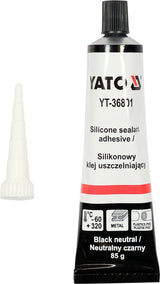 Silikono sandariklis | aukštos temperatūros | juodas | 85 g (YT-36801)