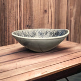 Dubuo MOSH | pilkas | blizgus | keramika | Ø18CM | H5.5CM (69995)