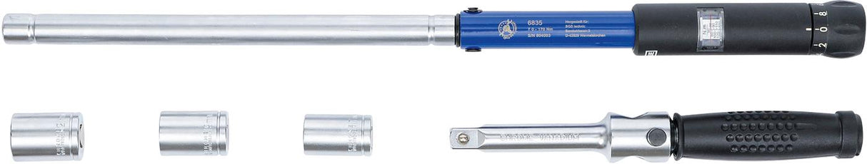 Kryžminis dinamometrinis raktas | 12,5 mm (1/2") | 70 - 170 Nm (6835)