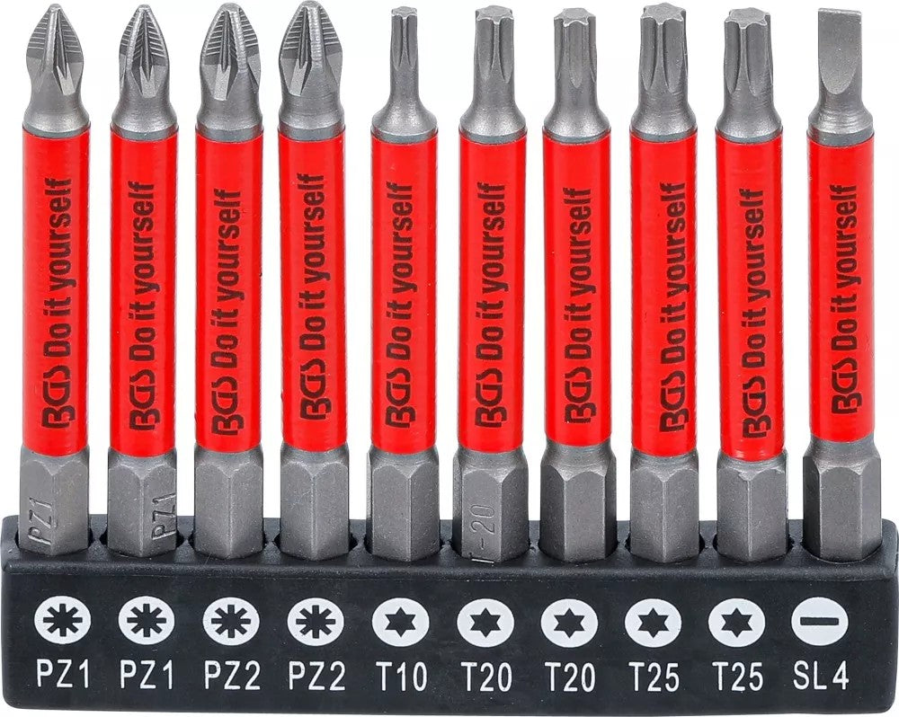 ANTI-SLIP BIT SET | MAGNETIC | 70 MM | 10 PCS. (4831)