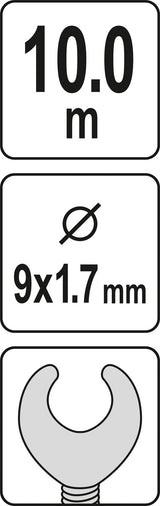 Gyvatukas kanalizacijai | Ø 9 mm / 10 m (YT-25005)