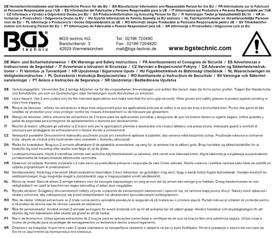 Lygiagretus traukiklis | dvikojis | 19 - 35 mm (74521)