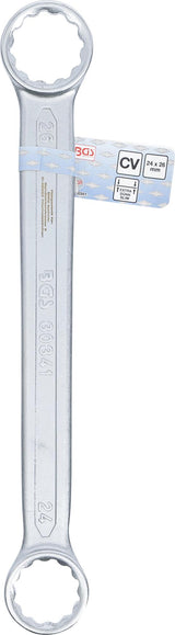 Raktas kilpinis dvipusis tiesus plokščias | 24 x 26 mm (30341B)