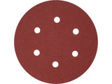 Šlifavimo popierius {velcro) | 6 skylės | 150 mm / P180 | 50 vnt. (YT-834587)