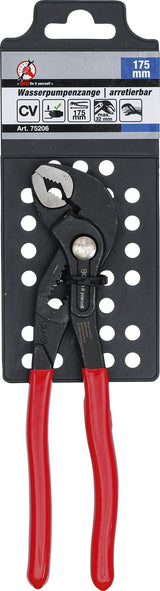 Santechninės replės | fiksuojamos mygtuku | 175 mm (75206)