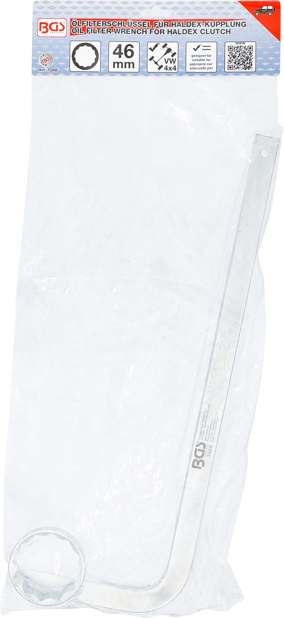 Alyvos filtro raktas | 12 kampų | Haldex sankabai VW | 46 mm (1048)