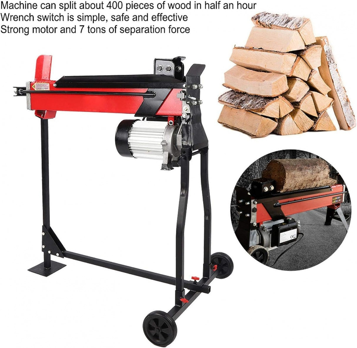 Malkų skaldyklė elektrinė | 2200W | 7 ton (SLS52)