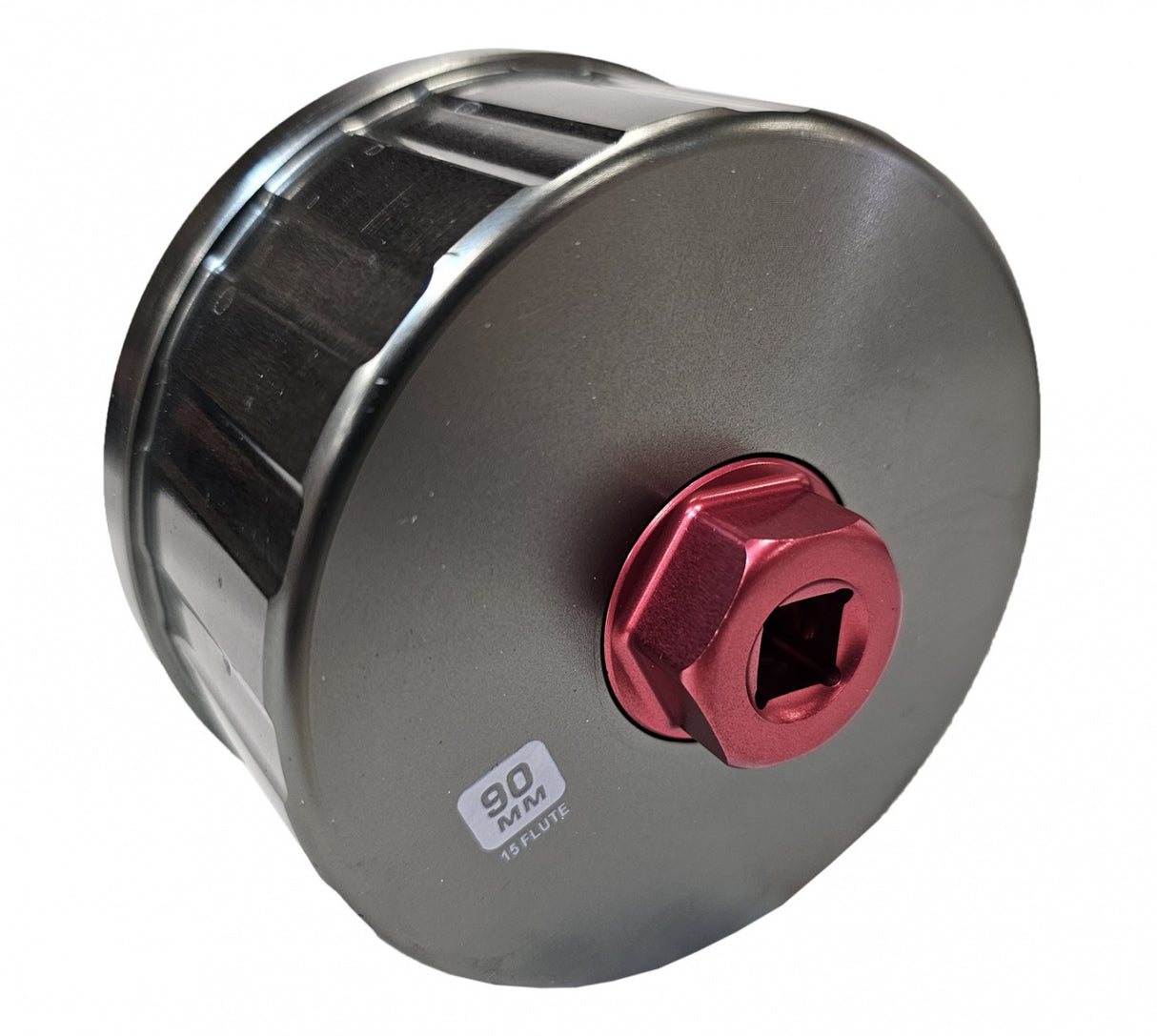 Tepalo filtro raktas | aliuminis | 90 mm P15 | 3.0L ir 5.0L Jaguar ir Land Rover (FW15A)