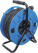 Kabelinė ritė 50 m | 3 x 1,5 mm² | 4 lizdai su sandarinimo dangteliu IP 44 | 3500 W (3378)