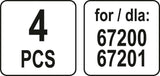 Aksesuarai valymo garais įrenginiui 67200 / 67201 (67202V)