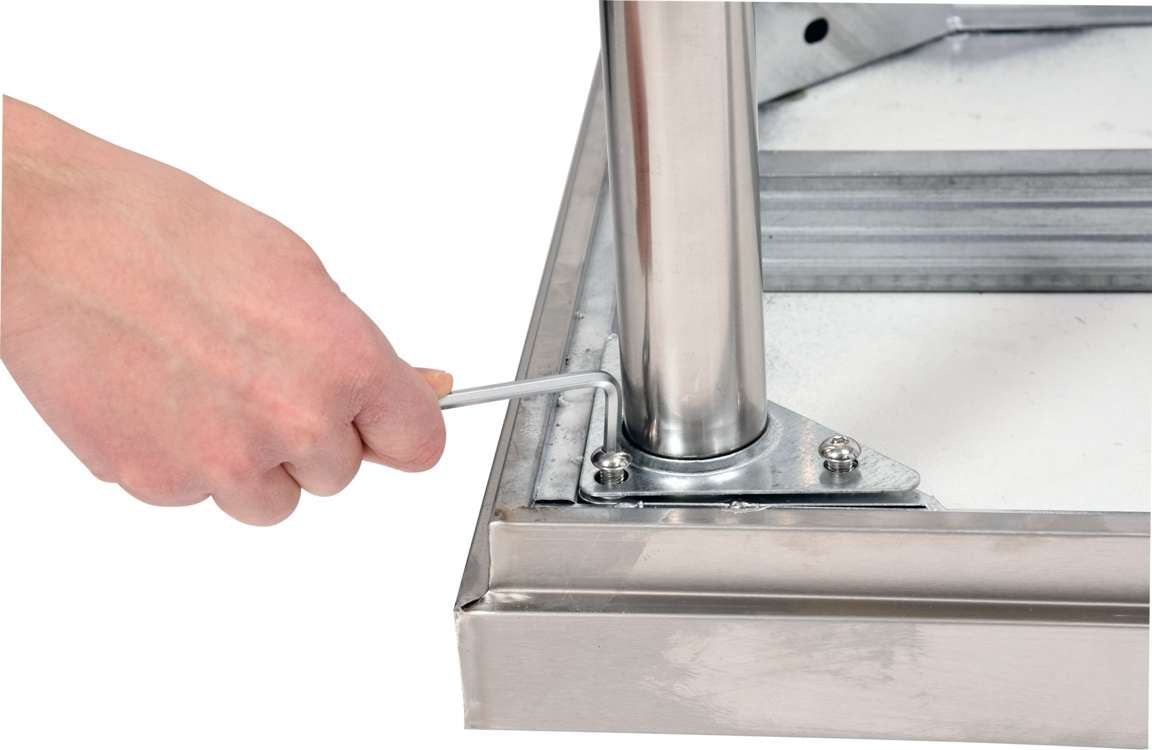 FOLDABLE WORK TABLE WITH BACKSPLASH (YG-09021)