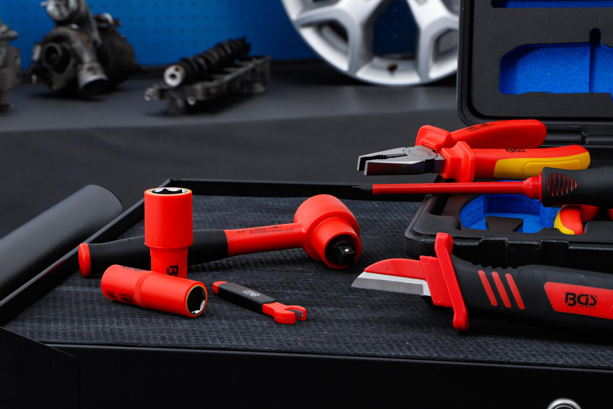 Galvučių ir įrankių komplektas / įrankių asortimentas VDE | 26 vnt. (7130)