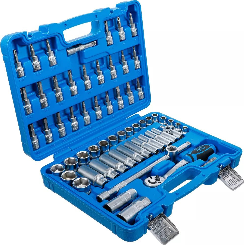 Galvučių komplektas | 10 mm (3/8") | coliniai dydžiai | 61 vnt. (2215)