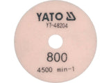 Deimantinis šlifavimo poliravimo diskas akmens masei granitui betonui | 100 mm | P800 (YT-48204)