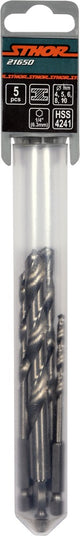 Grąžtų rinkinys su Hex 6.3 mm (1/4") galu | HSS 4241 | 4 - 10 mm | 5 vnt. (21650)