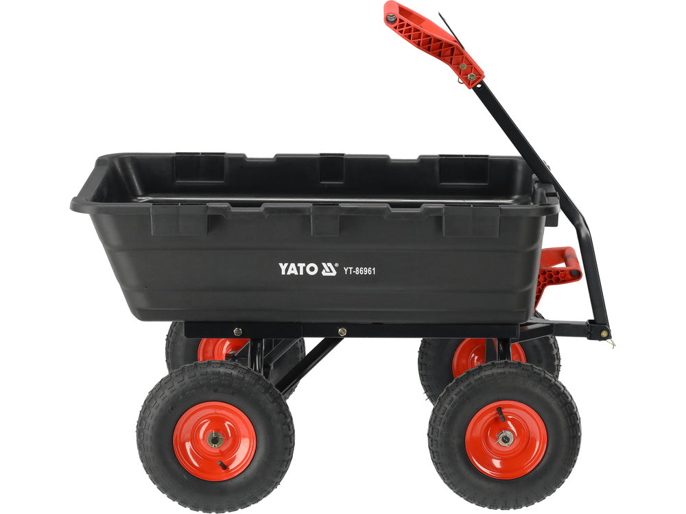 Sodo vežimėlis su savivarčiu XXL 550 kg, 13" ratai (YT-86961)
