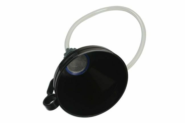 Daugiafunkcinis piltuvas | su lanksčia skaidria 600 mm žarna | Ø 140 mm | 3 vnt. (F140)