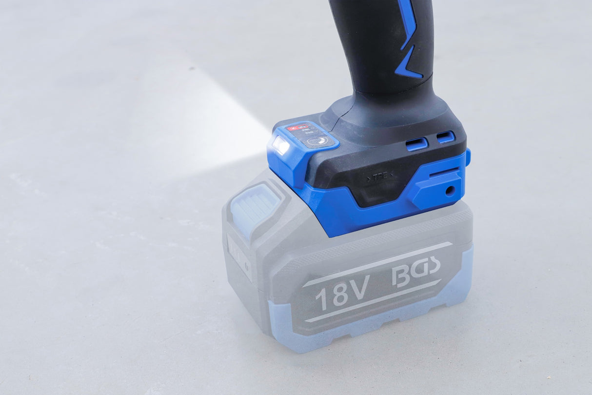 Akumuliatorinio smūginio veržliarakčio rinkinys | bešepetėlinis | 1200 Nm | 18 V | su įkraunama baterija ir greitu įkrovikliu (7391)