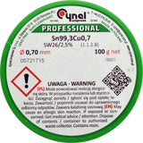 Lydmetalis be švino | Ø 0.7 mm | 100g (76851)