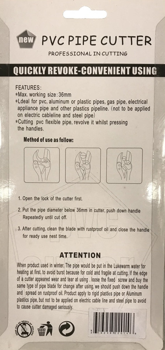 Replės plastikiniams vamzdžiams | 5 - 42 mm (ES3010)