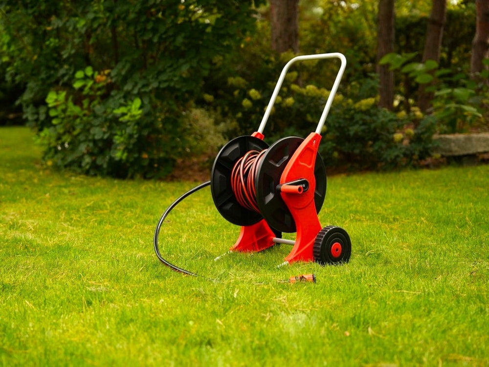 Sodo žarna ritėje su vežimėliu | 20m (YT-90122)