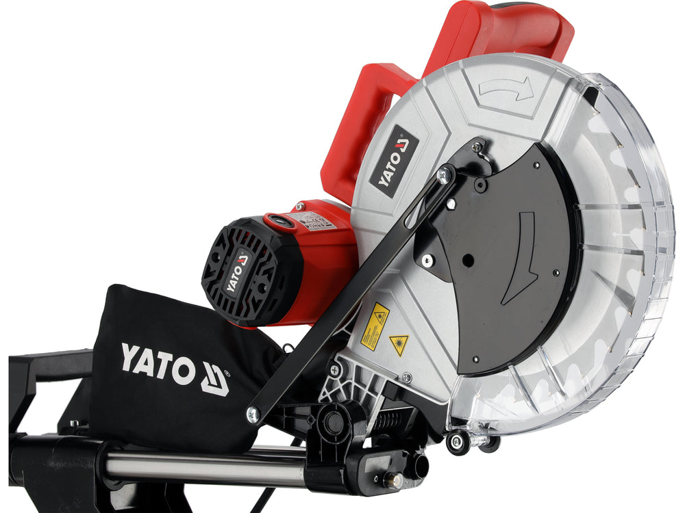Mitre saw with laser | 2000 W | Ø305 mm | double-bevel head | sliding head (YT-82176)