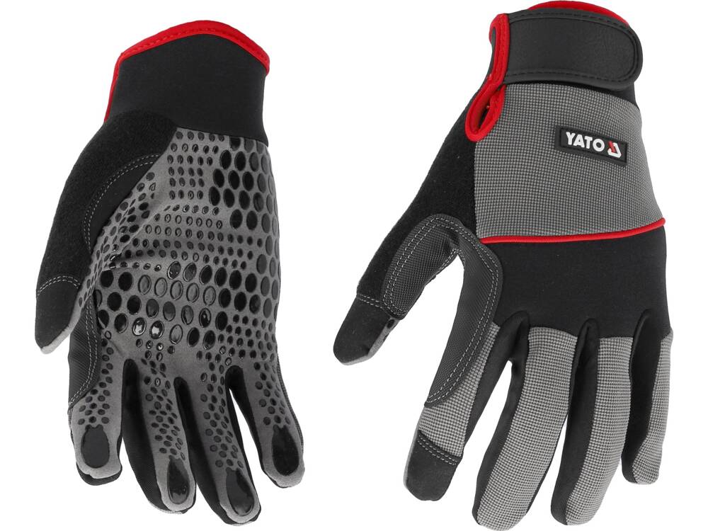GLOVES WITH SILICONE DOTS S. 11 (YT-746681)